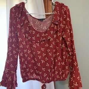 American Eagle Floral Shirt